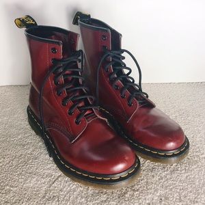 Burgundy 1460 Doc Martens size 8